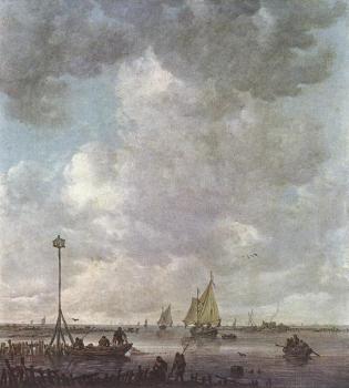 敭 範 戈因 Marine Landscape with Fishermen